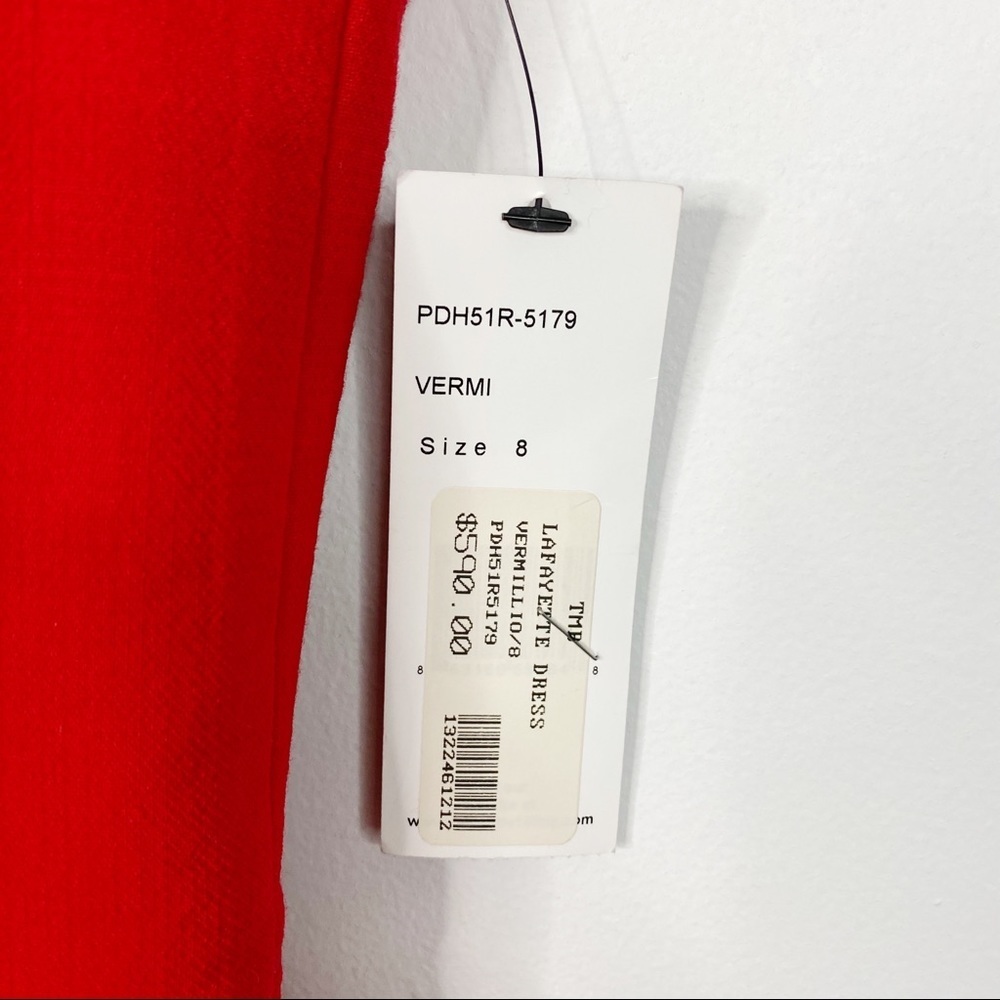 Lafayette 148 New York Red Mini Career Dress - Picture 6 of 9